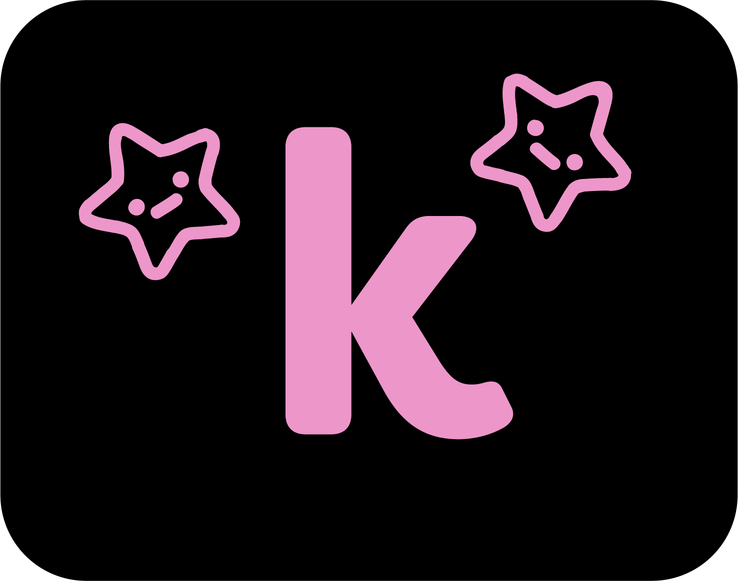 Kendall's personal logo in inverted colors.